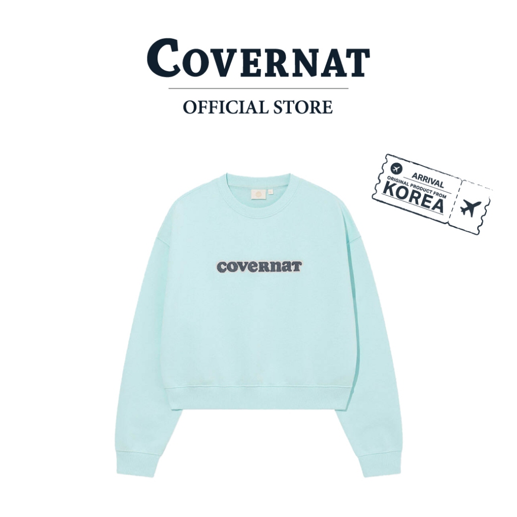 COVERNAT เสื้อสเวตเชิ้ต รุ่น Women'S Cooper Logo Sweatshirt Blue (70113SCPLSF_U5BLXX)