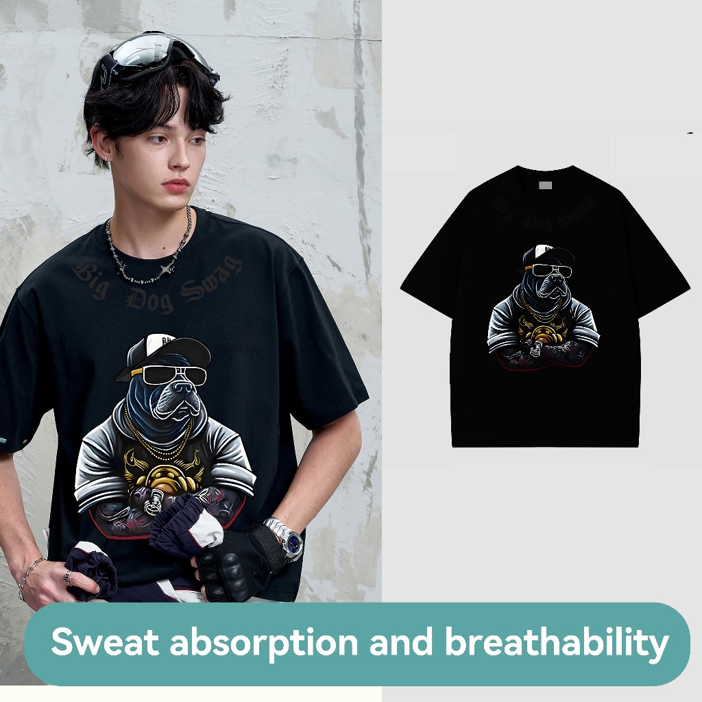 ​ แฟชั่นยอดฮิต เสื้อยืดผู้ชาย เสื้อยืด ผู้ชาย ผ้าผู้ชาย ฮิปฮอป เสื้อเชิ้ต เสื้อยืด oversize แฟชั่น สกรีนเสื้อ TA1-37