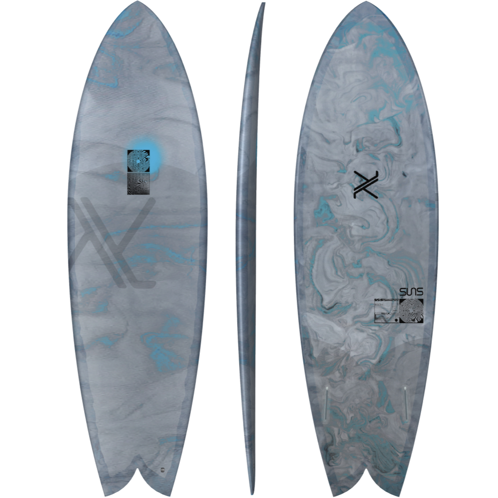suns Pisces Marble (6'2" x 21 5/16" x 2 13/16" @38.2L / suns Tec 2 / futures. - 2 Fin Twin)