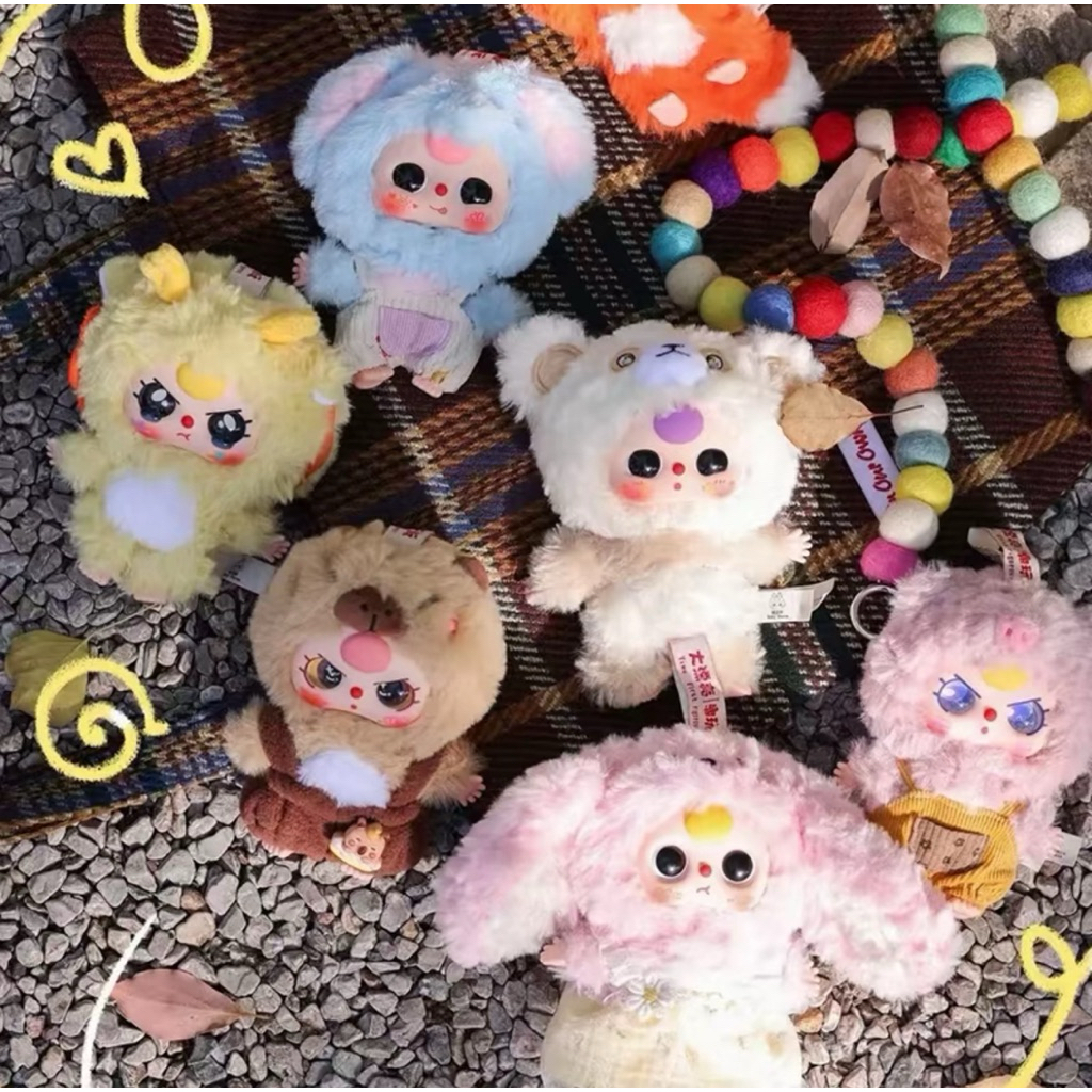 bbt v3 mini 1box8สุ่ม พร้อมส่งในไทยตุ๊กตารูปสัตว์ (ยกbox)