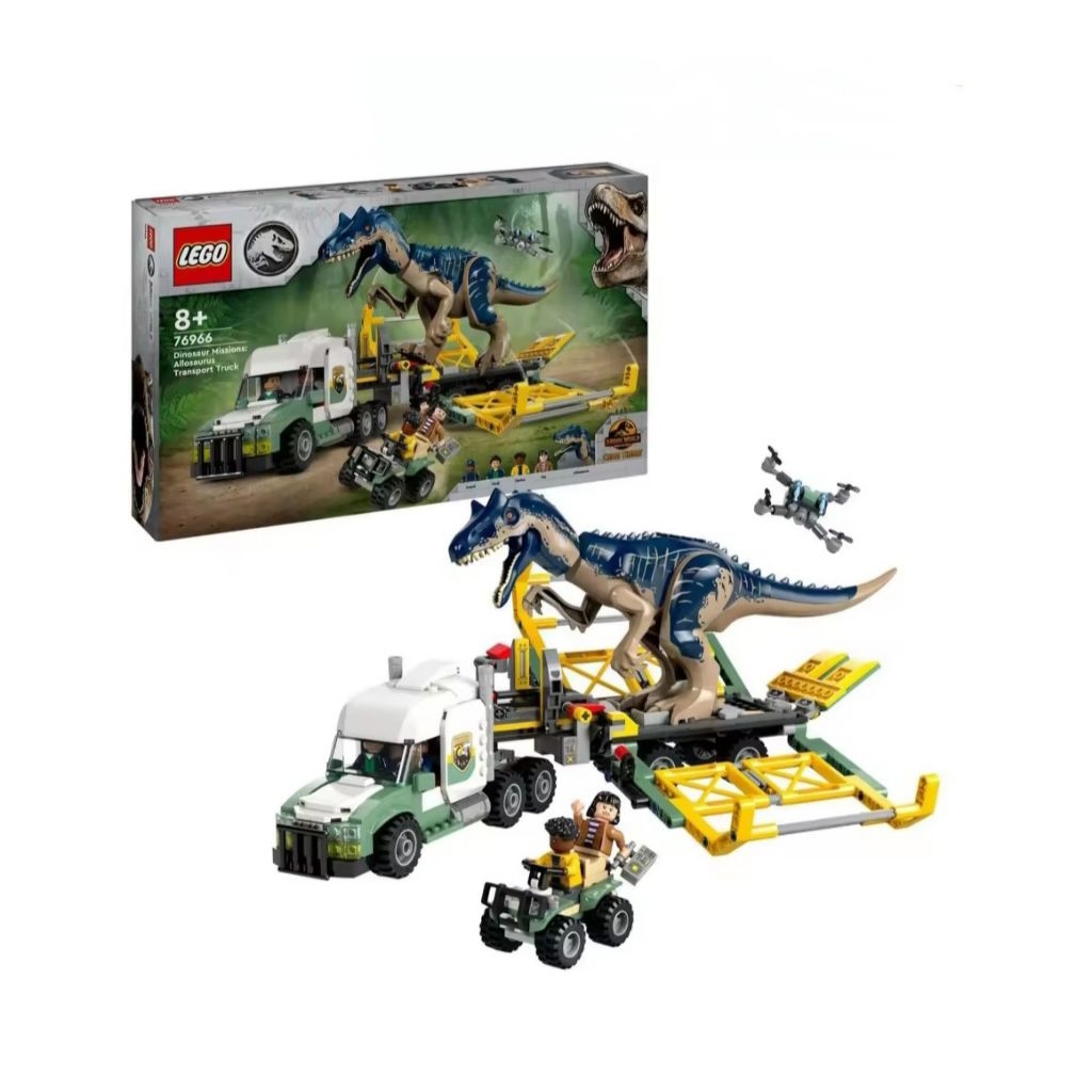LEGO Jurassic World DinosaurMissions: Allosaurus Transport Truck (588 Pieces) - 76966