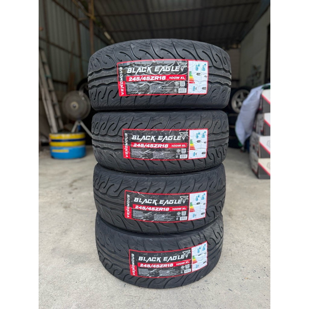 ยางใหม่(Venomous)245/45r18ปี2026(ราคาขายต่อ1เส้น)