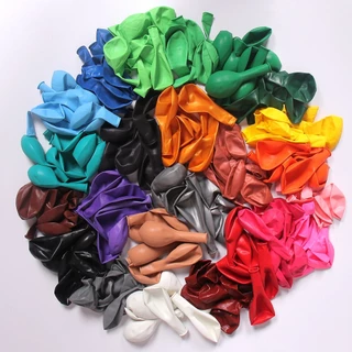 ลูกโป่งสีพื้น ขนาด 6-12นิ้ว (แพ็คละ10ใบ) หนา ไม่แตกง่าย ส่งจากไทย