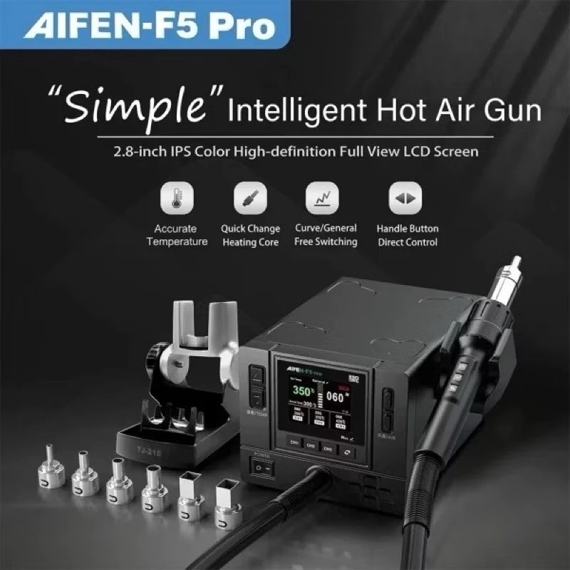 AIFEN F5PRO เครื่องเป่าลมร้อน กำลังไฟสูงถึง 1000W ให้ความร้อนเร็วและเสถียร