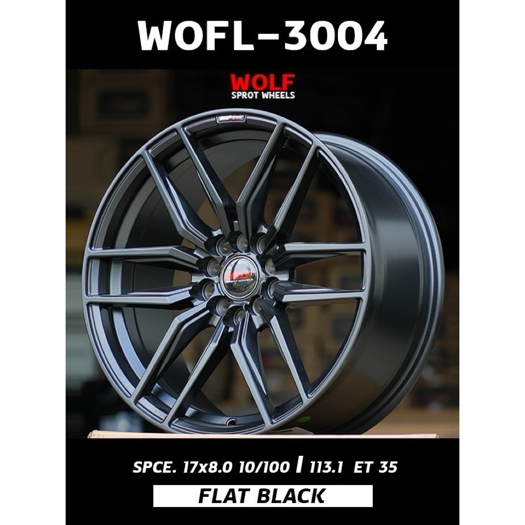 ราคาต่อ1วง(ขาย4วงใหม่แกะกล่อง)  ล้อแม็กขอบ 17 ใส่ เก๋ง 5รู100 5รู112 5รู114 ได้100%