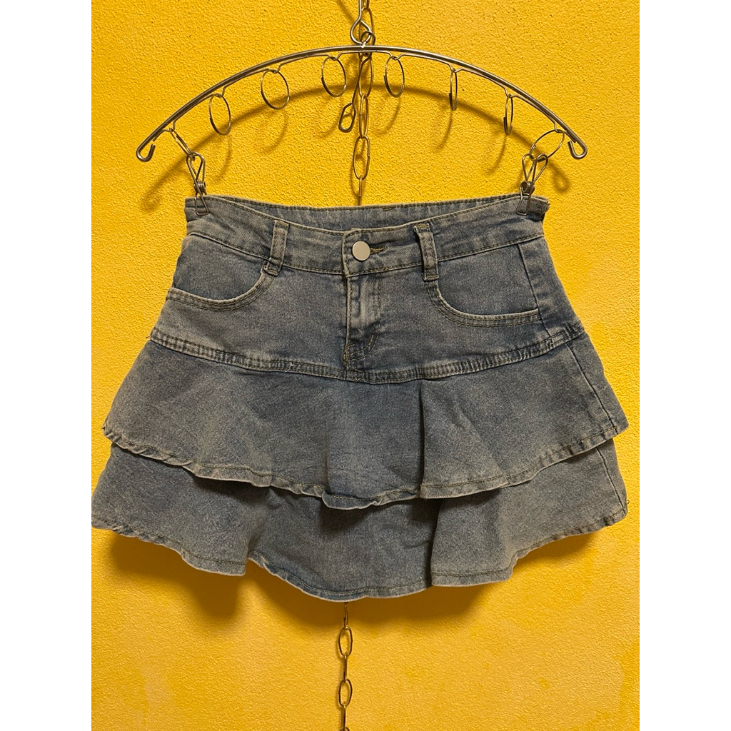 VIP2 กระโปรงยีนส์กางเกง งานตามหาไซต์ S เอว26-30 ยาว12