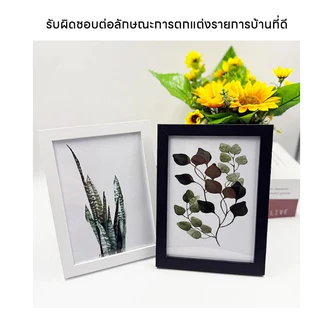 กรอบรูป กรอบรูปมินิมอล และ A4 สีขาว สีดำ กรอบรูปไม้ กรอบรูปใส แต่งบ้าน ขาตั้ง หูแขวน กระจกแท้