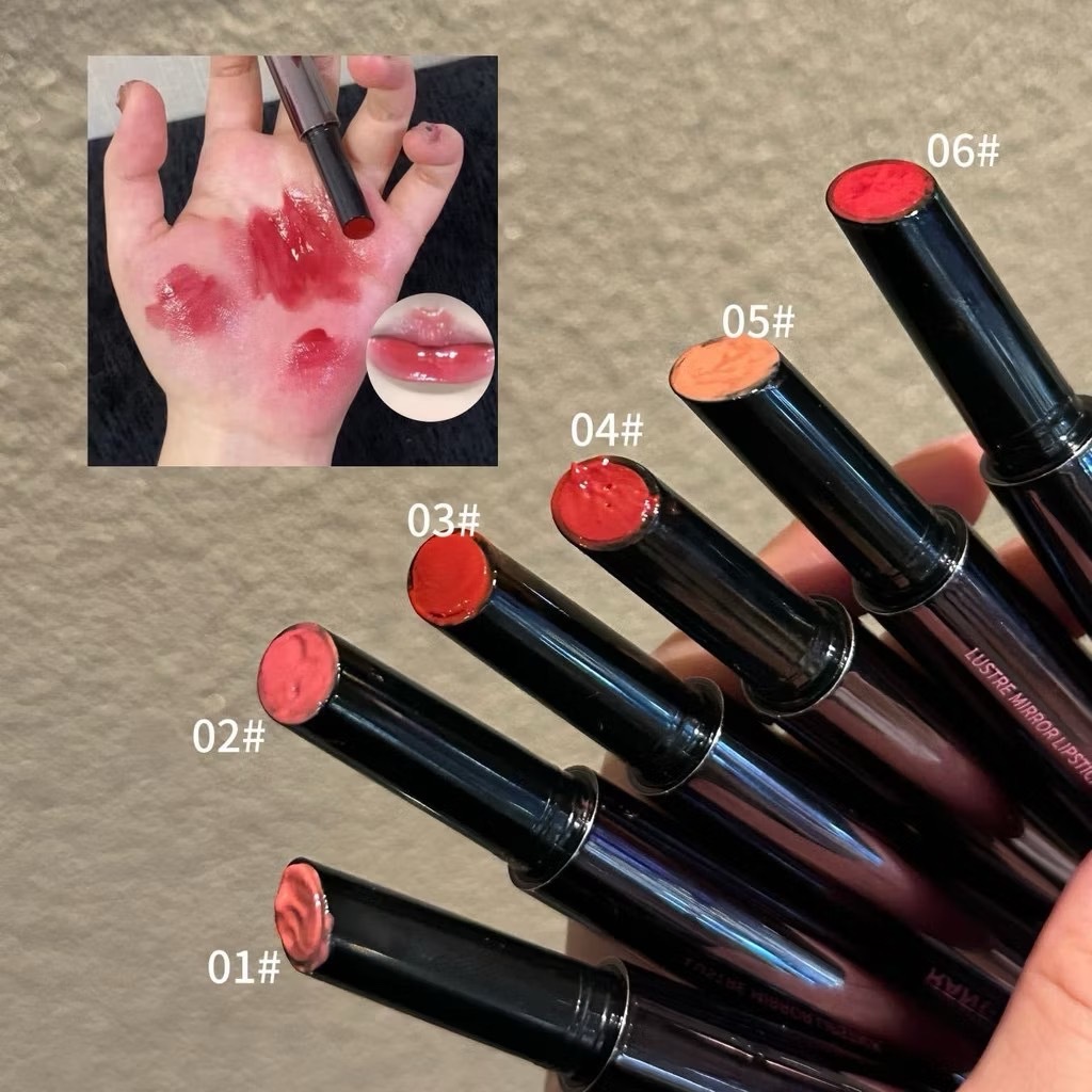 L479 HERORANGE ลิปสติกชนิดกด ลิปสติกกระจก สไตล์เกาหลี เนื้อเจลลี่ ให้ความชุ่มชื้น ติดทนนาน