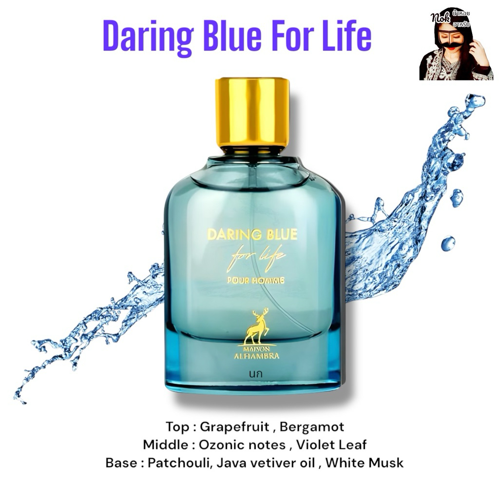 Daring Blue For Life 100ml. - Maison Alhambra ( D_G_light blue forever )