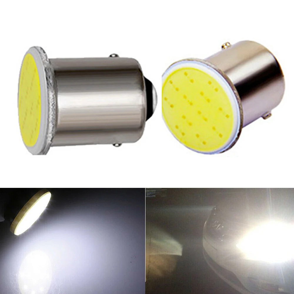 ⚡ประเทศไทย 24 ชั่วโมง⚡หลอดไฟ LED รถยนต์ BA15S 1156 COB LED 7000K 12 SMD 12V หลอดไฟสัญญาณไฟเลี้ยวรถ ไฟเบรก ไฟจอดรถ