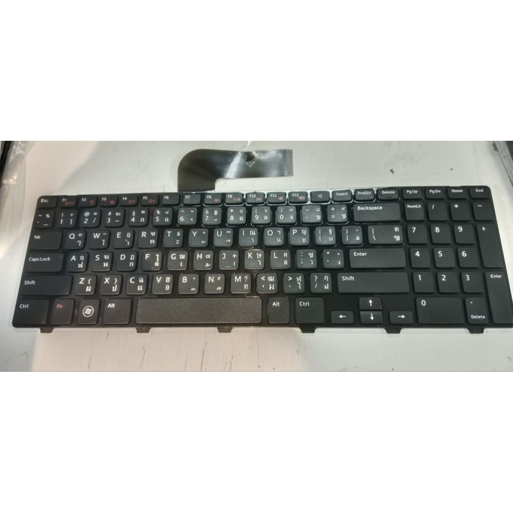 KEYBOARD DELL N5110 ,15R ,N5110 ,5110 / คีย์บอร์ดโน๊ตบุ๊ค  ภาษาไทย-อังกฤษ