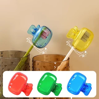 แบบพกพาเดินทางหัวแปรงสีฟันครอบคลุมแปรงสีฟันป้องกันหมวกแปรง พ็อด กรณีป้องกันแปรงสีฟันที่เก็บหัว