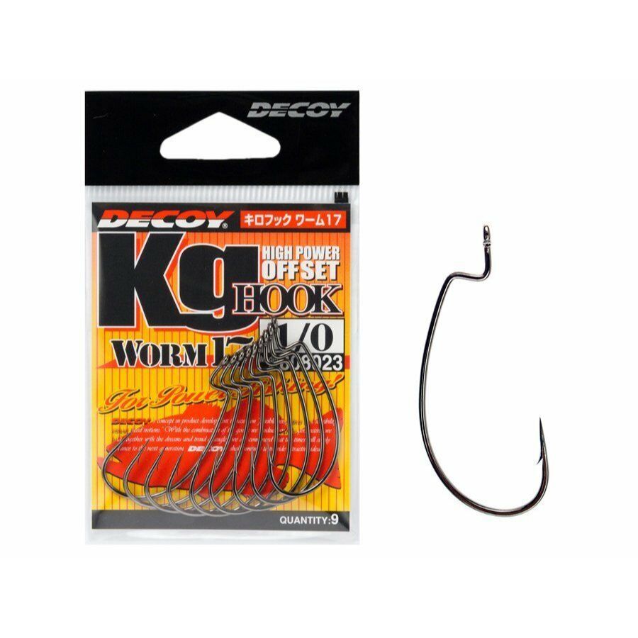 Decoy Offset Hook Worm 17 เบ็ดหนอน