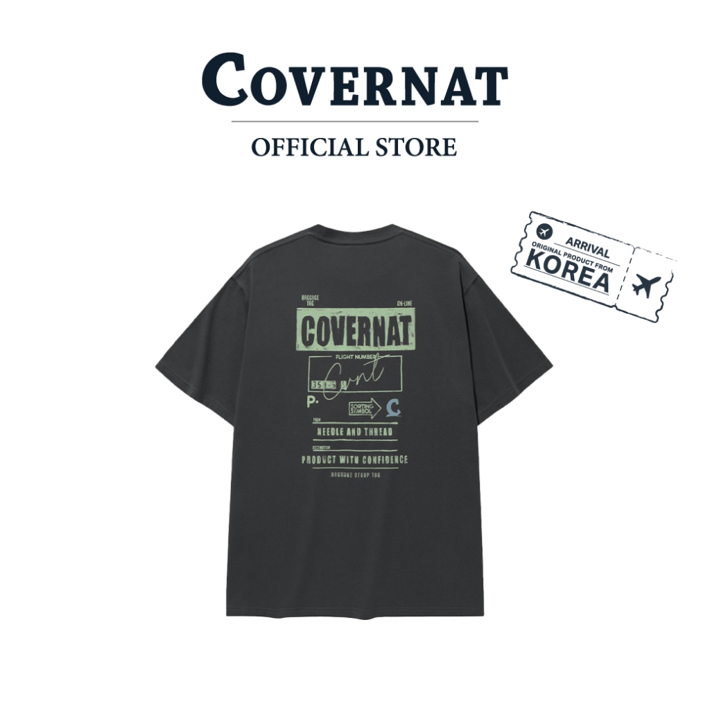 COVERNAT เสื้อยืด รุ่น Travel Center T-Shirt Brown (70171STCSSU_U5BRXX)