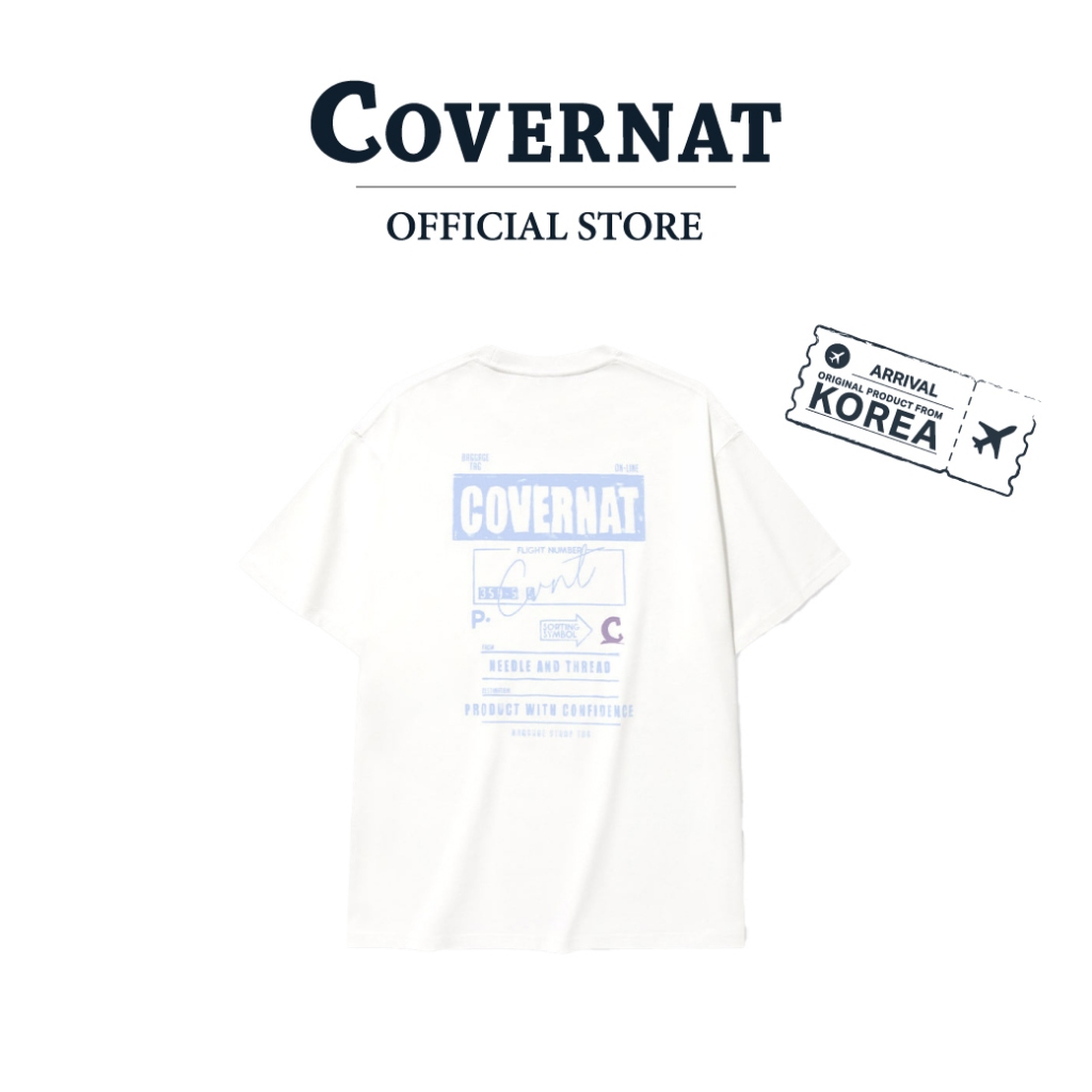COVERNAT เสื้อยืด รุ่น Travel Center T-Shirt White (70173STCSSU_U5WTXX)