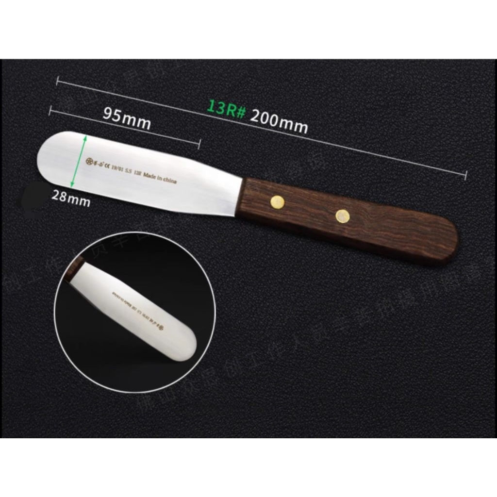 Dental Plaster Mixing Knief Wider Wodden Hanfle Impression materials mixing ไม้พายผสม Alginate