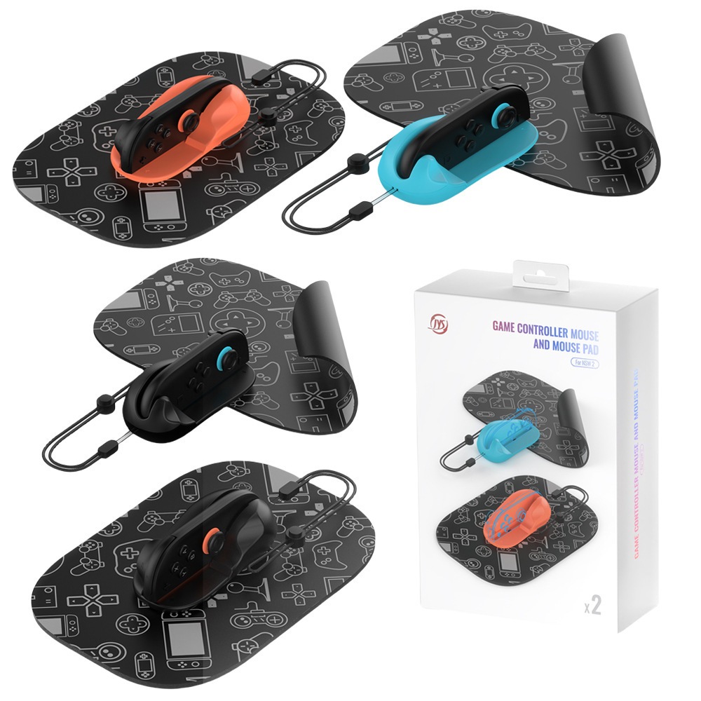Nintendo Switch 2 แผ่นรองเมาส์แม่เหล็กพกพาแบบมีด้ามจับซ้ายและขวา Switch2 แผ่นรองเมาส์แบบมีด้ามจับ JYS-NS2313