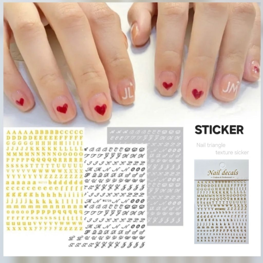 สติ๊กเกอร์ ตัวอักษร ภาษาอังกฤษ alphabet sticker ตัวพิมพ์ภาษาอังกฤษ สติ๊กเกอร์ตัวเลข สติ๊กเกอร์ติดเล็บ สติ๊กเกอร์ตัวจิ๋ว - รูปที่ 6