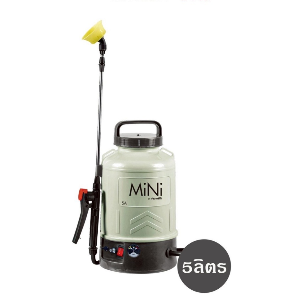 ใหม่เครื่องพ่นยาแบตเตอรี่ลิเธียม MINI 5 ลิตร 8 ลิตร 5.5 บาร์ น้ำหนักเบา วีโกเทค ราคา ถูกที่สุด ดีลบีเคเค แกลเลอรีภาพที่ 4