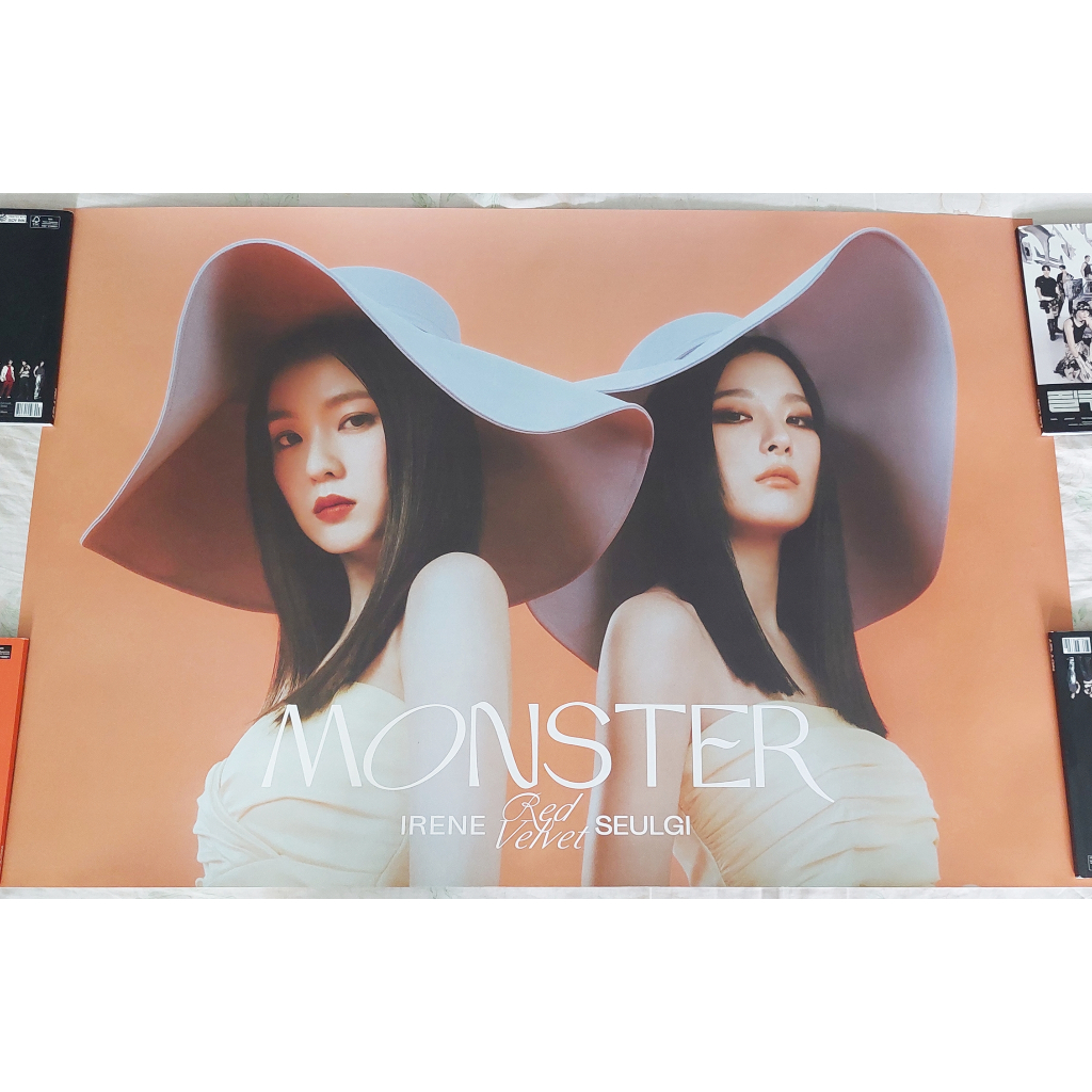 โปสเตอร์ ของแท้ จาก อัลบั้ม Red Velvet - IRENE & SEULGI - MONSTER Album เวอร์ Base Note พร้อมส่ง Kpo