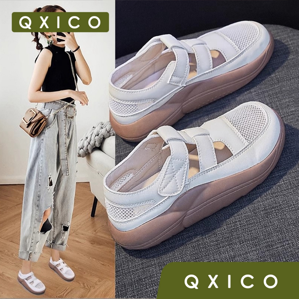 Qxico รุ่น FQ175 รองเท้าหนัง รองเท้าแฟชั่นใส่สบาย