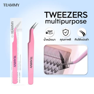 Teammy [TT303] แหนบขนตาปลอม 12cm แหนบอเนกประสงค์ สีพาสเทล แหนบสเตนเลส แหนบคีบ สินค้าพร้อมส่ง คุณภาพดี