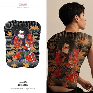 COD🔥 ⚡ส่งจากไทย⚡ZOAR L23 สติ๊กเกอร์รอยสักแบบสีสีนที่ติดเต็มหลังcolor Magic tattoo สติ๊กเกอร์แทททูเต็มหลัง เมจิกแทททู สี