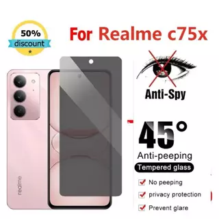 ฟิล์มกันเสือก Realme C71 C75 C75X C61 C63 C65 C67 C51 C53 Note50 Note60 X C55 C33 C35 C30 C30S C11 C20 ฟิล์ม กันมองข้าง