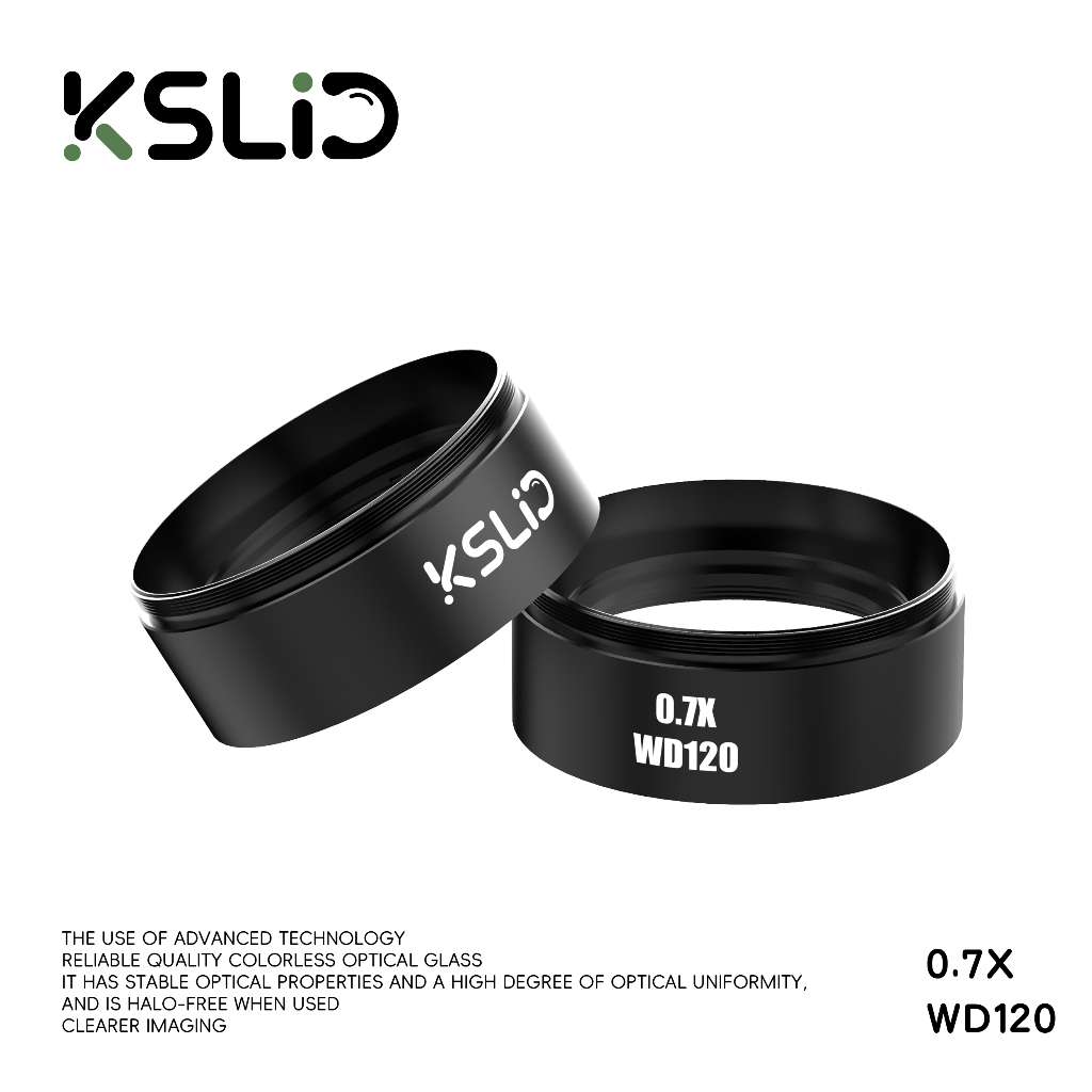 KSLID เลนส์ขยายกล้องจุลทรรศน์ 0.5X 0.7X เครื่องมือช่างซ่อม