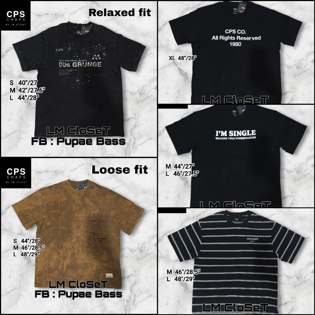 เสื้อยืด CPS Chaps ของแท้จากช็อป 100% ใหม่ ป้ายแท็กครบ ลายสกรีนสวย คมชัด ผ้าเนื้อดี นุ่ม ใส่สบาย