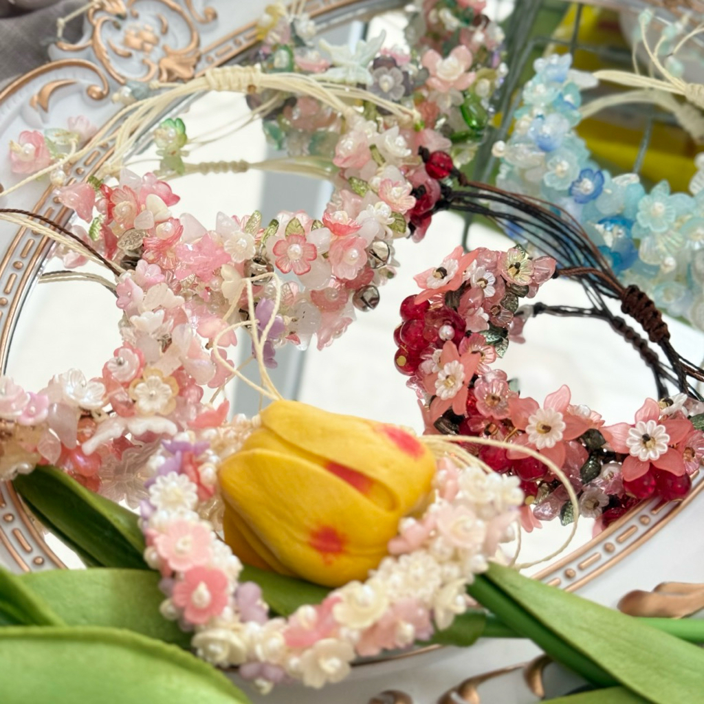 สร้อยข้อมือเชือกงานอะไหลแน่นๆ