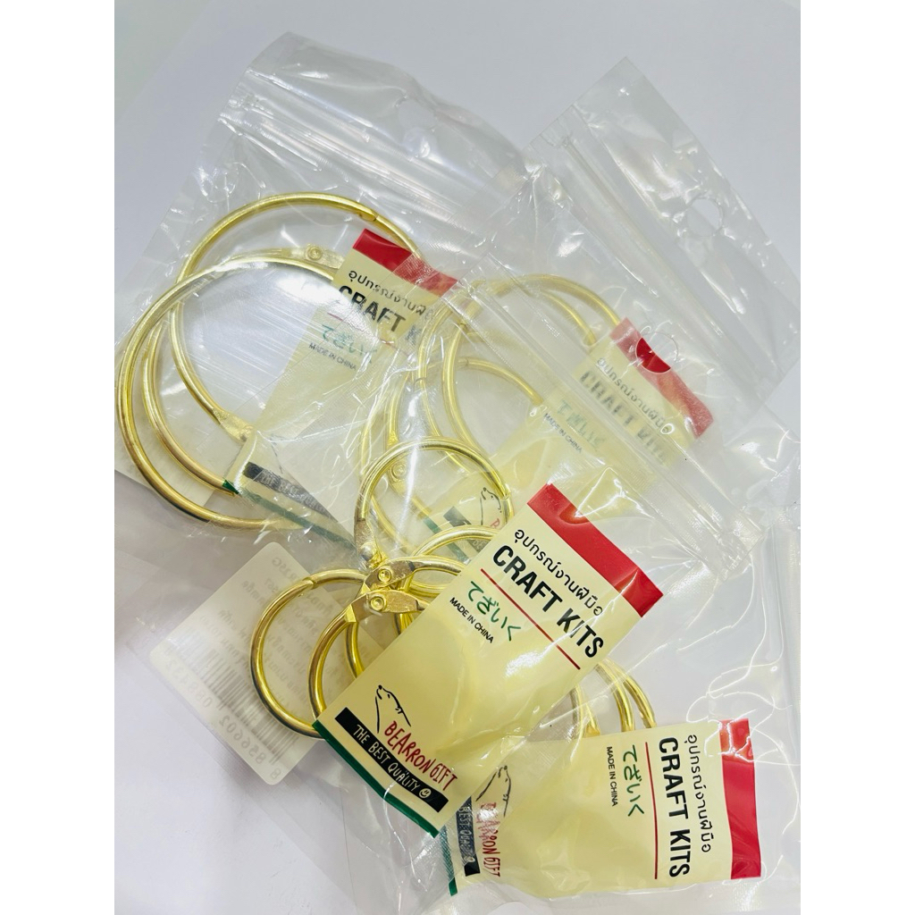 มีครบทุกขนาด 14มม.-50มม. อะไหล่พวงกุญแจ ห่วงอ้า ห่วงร้อยเอกสาร Book ring Card ring ราคาต่อห่อ - รูปที่ 7