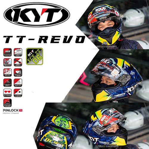 ใหม่ล่าสุด KYT TT REVO 2025 ใหม่ล่าสุด ของแท้ 100%