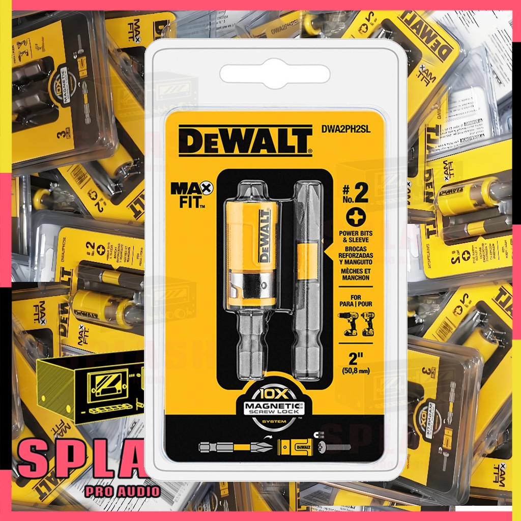 🔧 DeWalt ดอกไขควง DWA2PH2SL ของแท้ MaxFit บิต 2 นิ้ว แม่เหล็กดูดวงแหวน PH2 กันลื่น กระแทกได้