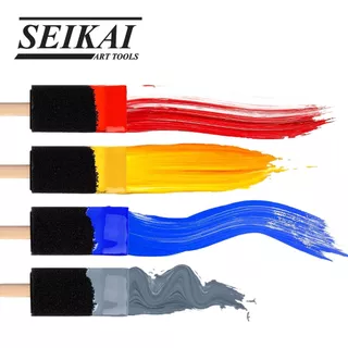 SEIKAI ชุดแปรงหัวโฟม อาร์ทติสเกรด หลายขนาด ไซส์ S M L คละขนาด