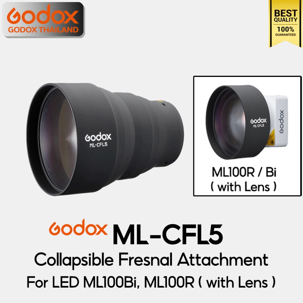 Godox ML-CFL5 Collapsible Fresnel Attachment Lens สำหรับ LED ML100Bi , ML100R / Godox Thailand