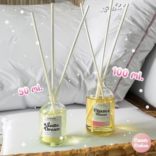 ✨New!! ก้านไม้หอมปรับอากาศ (100 ml.) น้ำหอมปรับอากาศ ขวดทรงกลม ใช้ได้นาน 1-2 เดือน กระจายกลิ่นได้ดี ฟรี! ก้านไม้ไฟเบอร์