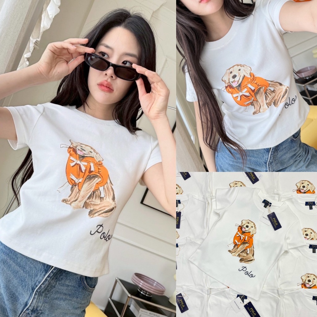 🍊 VL เสื้อยืด  สกรีนลาย ผ้ายืดหยุ่น ทรงสวย ใส่สบาย เอาไปแมทช์คู่กับอะไรก็น่ารักสุดๆเลยค่า
