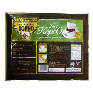 กาแฟดำ 2in1 PENANG Kopi-O(25g*25ซอง)