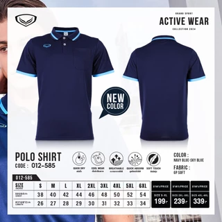 Grand Sport เสื้อคอปกตัดต่อแขน รหัส : 012585