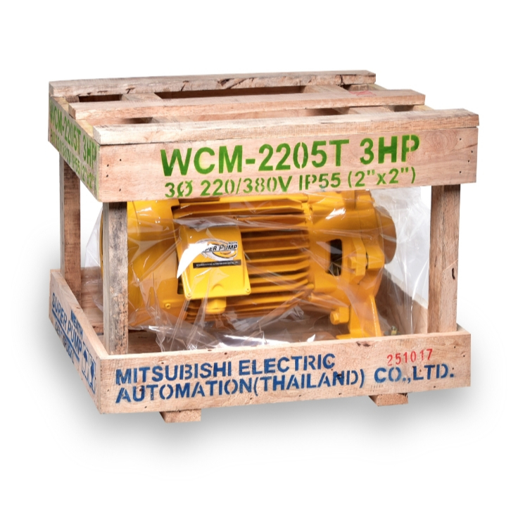 WCM-2205-T ปั๊มหอยโข่ง Mitsubishi 3HP 3เฟส 380V.