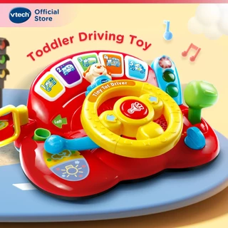 VTech Offiical Store Tiny Tot Boys 1-3 ปี Baby Driver Has Lights Music Kids Role Play ของเล่นพวงมาลัยขับรถ ของเล่นเด็ก