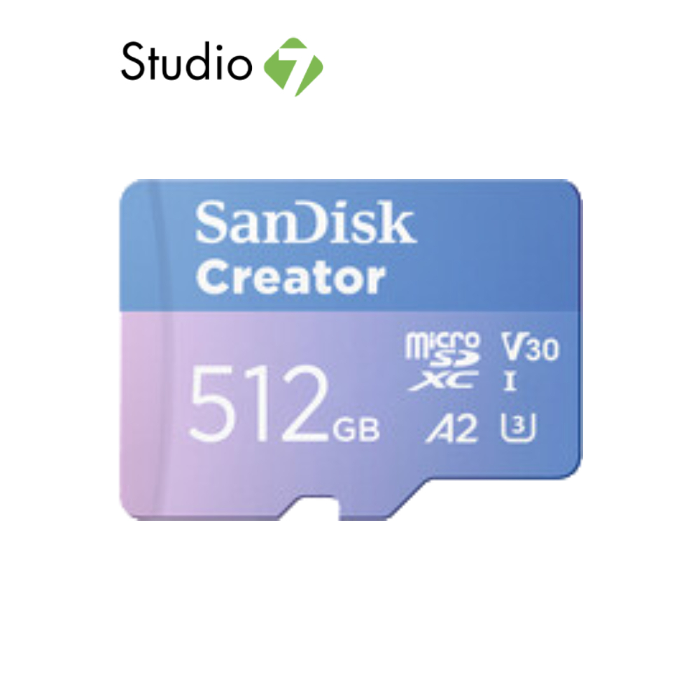 เมมโมรี่การ์ด SanDisk Micro SDXC Creator Series 512GB-1TB by Studio7