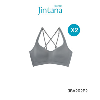 [1 แถม1] Jintana สปอร์ตบรา ไม่มีโครง รุ่น Active รหัส JBA202…