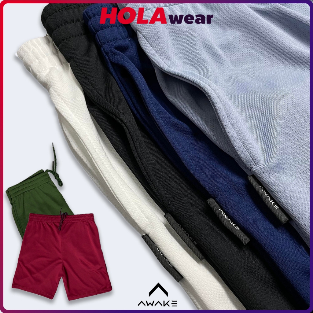 กางเกงขาสั้น Awake Sport มีกระเป๋าข้าง Airflow กางเกงกีฬา
