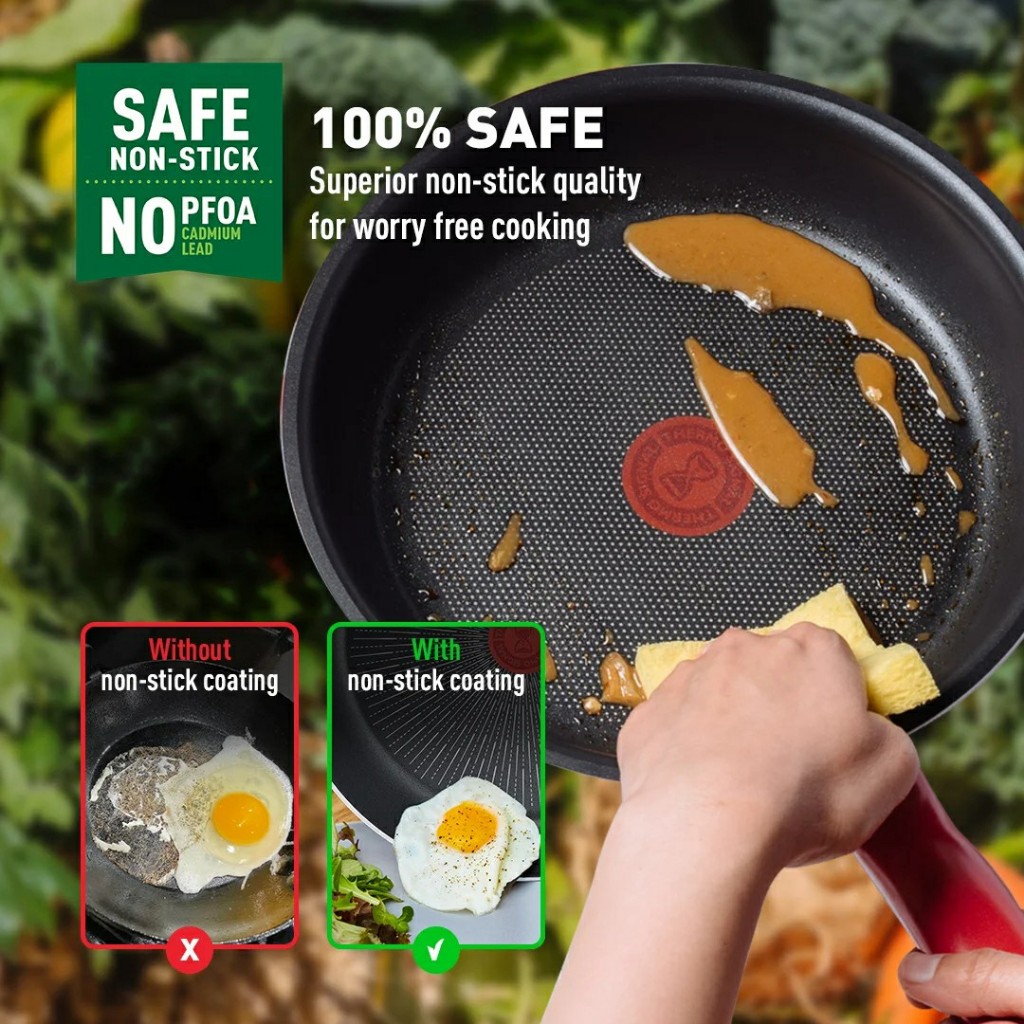 Tefal CW ชุดกระทะ So Chef รุ่น G135S295 2 ชิ้น กระทะก้นแบน 24 ซม. และก้นลึก 28 ซม.