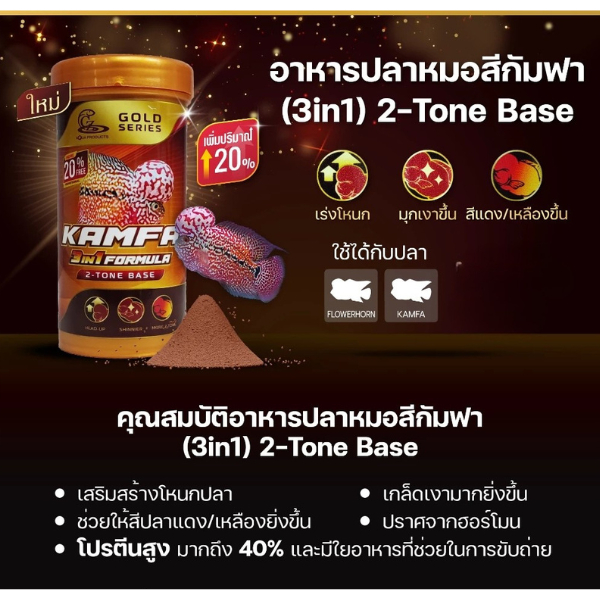 CZ อาหารปลาหมอสี มี 2 สูตร แร่ธาตุและผลิตภัณฑ์ CZ สำหรับปลาหมอสี (ขายดีมาก)