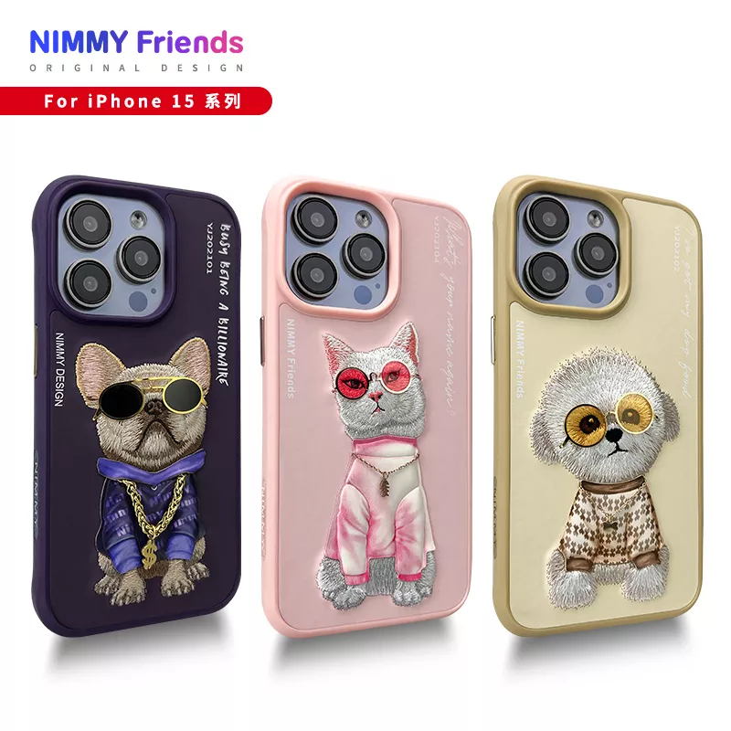 แท้100% Nimmy Cute series of glasses iPhone14/15 series  Mobile phone protective case