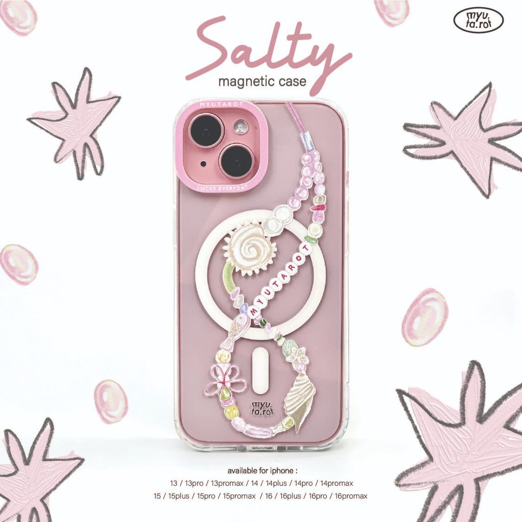 myutarot เคสมือถือ กันกระแทก เคสแม่เหล็ก Magnetic สำหรับไอโฟน ลาย Salty เคสน่ารัก เคสแบรนด์ไทย
