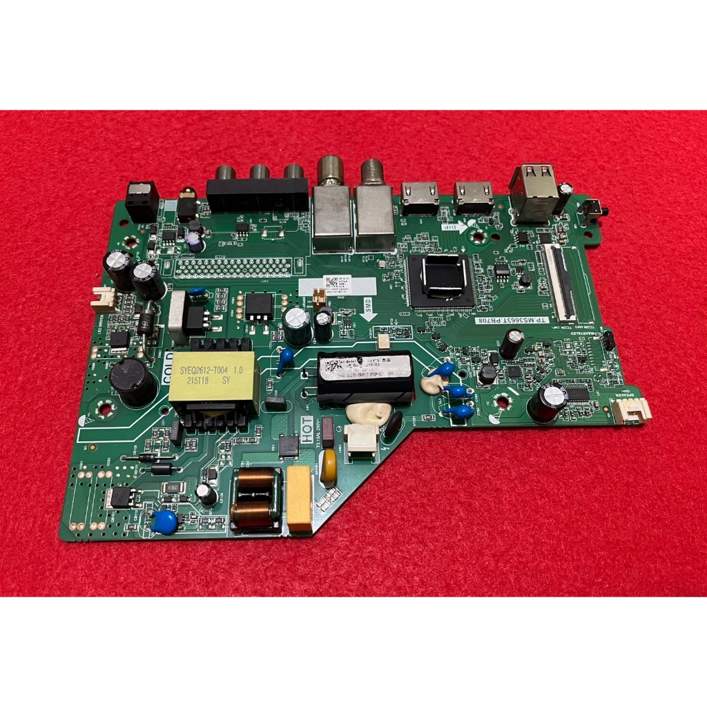 เมนบอร์ดทีวียี่ห้อHISENSEรุ่นที่ใช้งาน32A3100Gพาร์ทTP.MS3663T.PB708(แท้ถอด)